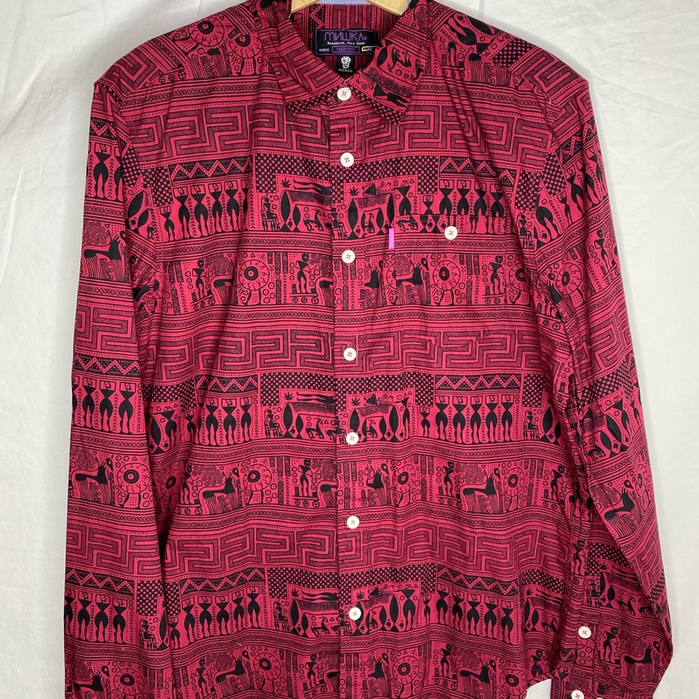 RARE MISHKA NYC (MNWKA) LONG SLEEVE BUTTON DOWN